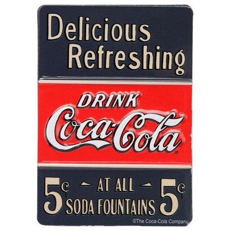 COCA-COLA Coca-Cola 90161947-S Embossed Tin Magnet 90161947-S